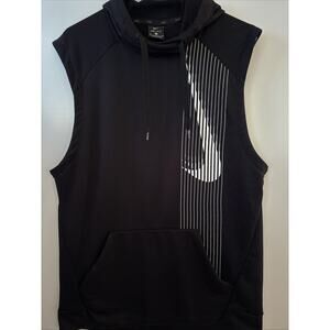 Nike - Dri Fit Hoodie Short Sleeve Men’s Black, Size Medium
